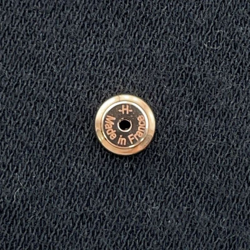 エルメス ピアス ブラゾン フォーブル/ピンクゴールド金具 メタル エナメル HERMES アクセサリー