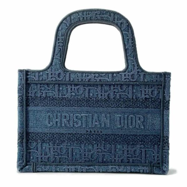 クリスチャン・ディオール ハンドバッグ オブリーク デニム ミニ ブックトート Christian Dior トロッター セール品