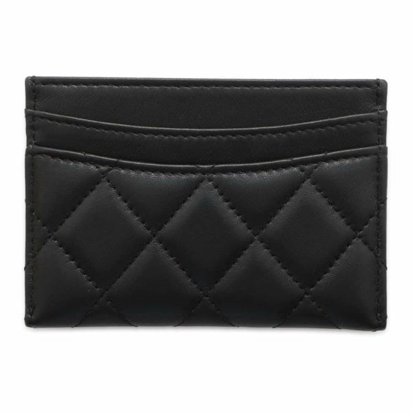 シャネル カードケース マトラッセ ココマーク ラムスキン パスケース A31510 CHANEL Card Holder 定期入れ 黒