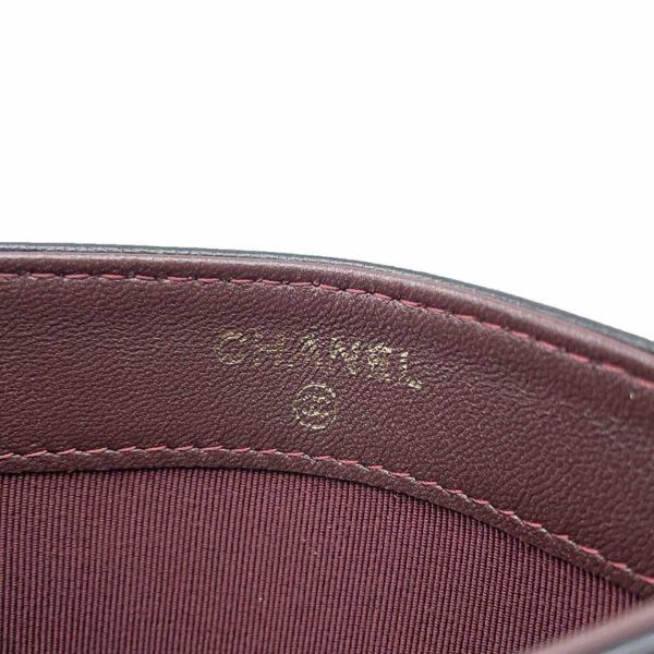 シャネル カードケース マトラッセ ココマーク ラムスキン パスケース A31510 CHANEL Card Holder 定期入れ 黒