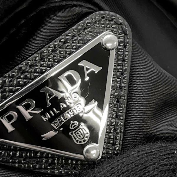 プラダ ダウンコート ファーフード ナイロン レディースサイズ40 29E364 PRADA アウター 黒