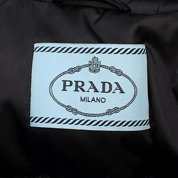 プラダ ダウンコート ファーフード ナイロン レディースサイズ40 29E364 PRADA アウター 黒