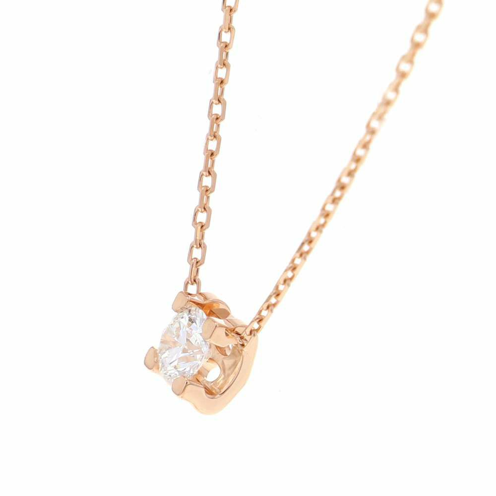カルティエ ネックレス Cドゥ カルティエ ネックレス ダイヤ 0.26ct K18PGピンクゴールド ペンダント GIA鑑定書付き