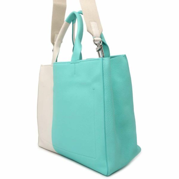 ティファニー トートバッグ レザー Tiffany&Co. バッグ 2wayショルダーバッグ 白