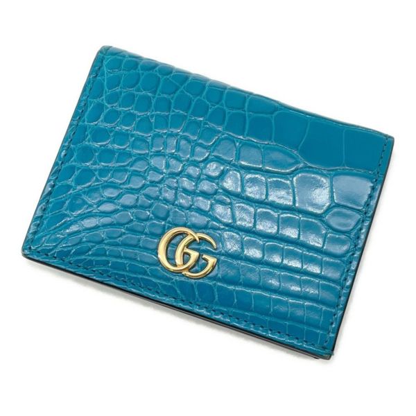 グッチ 二つ折り財布 ダブルG コンパクト ウォレット 456126 GUCCI 財布 カードケース