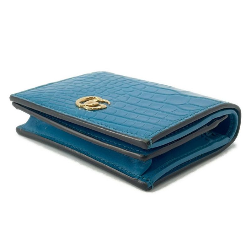 グッチ 二つ折り財布 ダブルG コンパクト ウォレット 456126 GUCCI 財布 カードケース