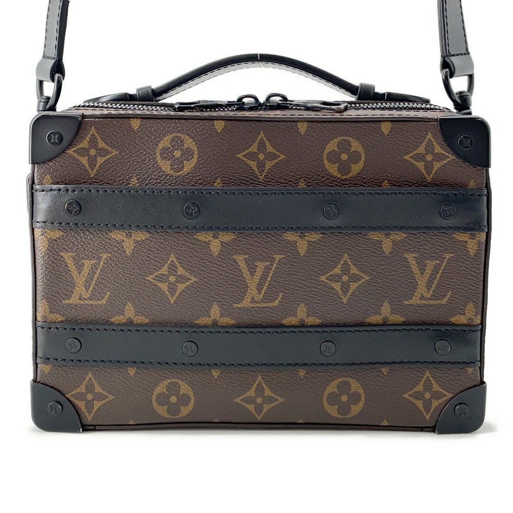 ルイヴィトン ショルダーバッグ モノグラム・マカサー ハンドル・ソフトトランク M45935 LOUIS VUITTON 黒 ブラック