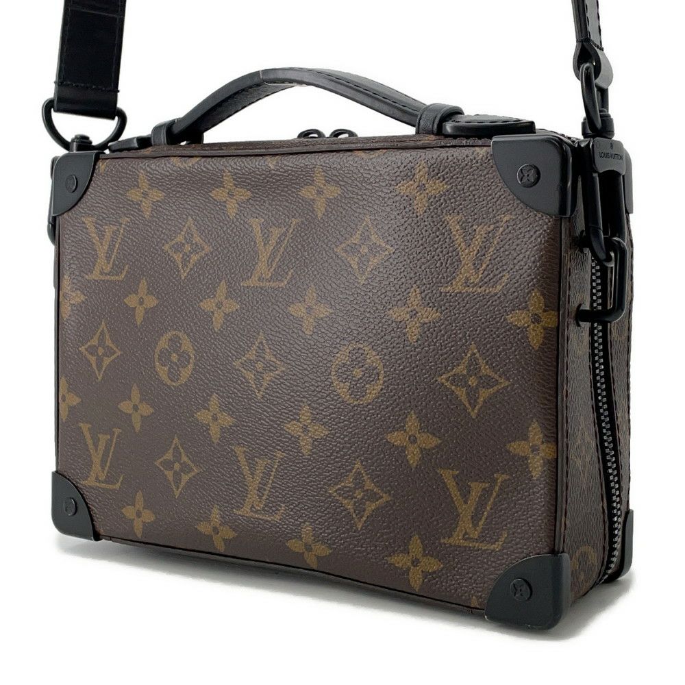 ルイヴィトン ショルダーバッグ モノグラム・マカサー ハンドル・ソフトトランク M45935 LOUIS VUITTON 黒 ブラック