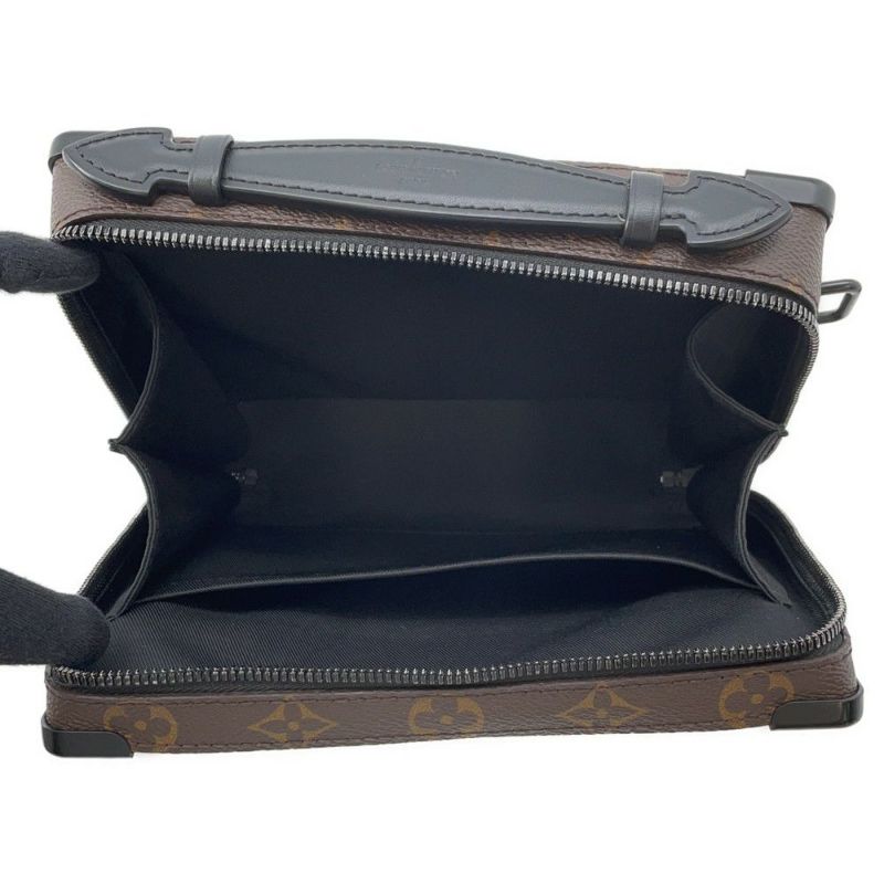 ルイヴィトン ショルダーバッグ モノグラム・マカサー ハンドル・ソフトトランク M45935 LOUIS VUITTON 黒 ブラック