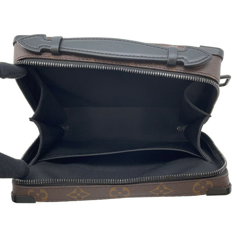 ルイヴィトン ショルダーバッグ モノグラム・マカサー ハンドル・ソフトトランク M45935 LOUIS VUITTON 黒 ブラック