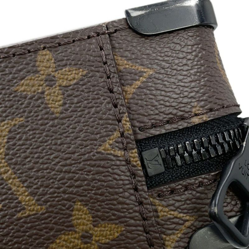 ルイヴィトン ショルダーバッグ モノグラム・マカサー ハンドル・ソフトトランク M45935 LOUIS VUITTON 黒 ブラック
