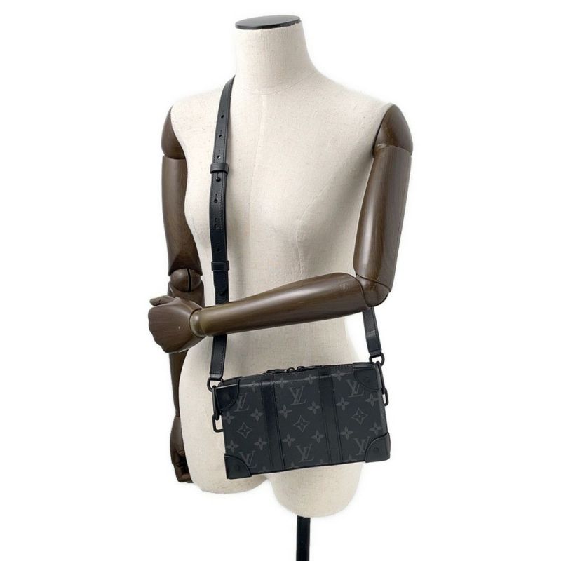 ルイヴィトン ショルダーバッグ モノグラム・エクリプス ソフトトランク・ウォレット M69838 LOUIS VUITTON 黒 ブラック