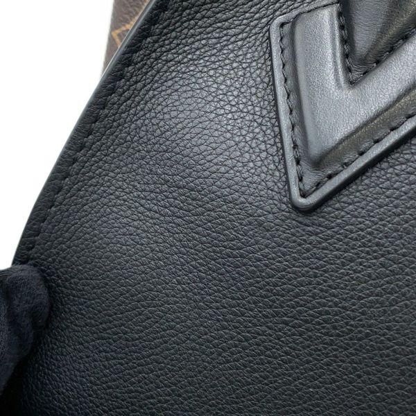 ルイヴィトン ハンドバッグ カーフレザー モノグラム オンマイサイドPM M57728 2way ブラック 黒