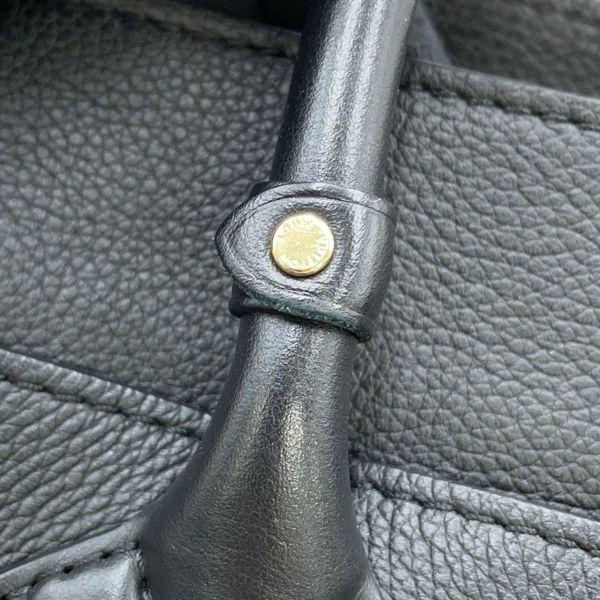 ルイヴィトン ハンドバッグ カーフレザー モノグラム オンマイサイドPM M57728 2way ブラック 黒