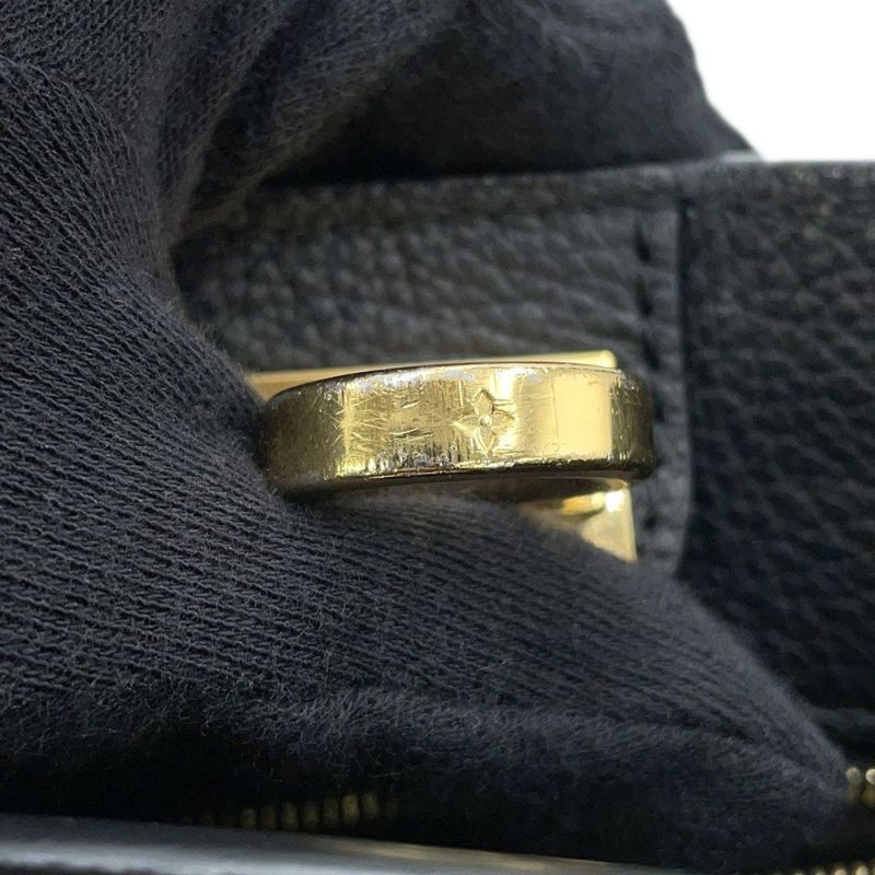 ルイヴィトン ハンドバッグ カーフレザー モノグラム オンマイサイドPM M57728 2way ブラック 黒