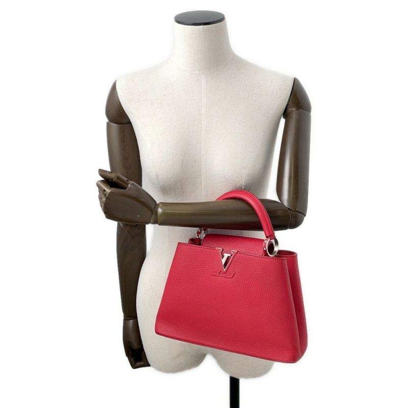 ルイヴィトン ハンドバッグ トリヨンレザー カプシーヌBB M94754 LOUIS VUITTON 2way レッド