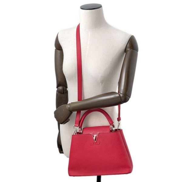ルイヴィトン ハンドバッグ トリヨンレザー カプシーヌBB M94754 LOUIS VUITTON 2way レッド
