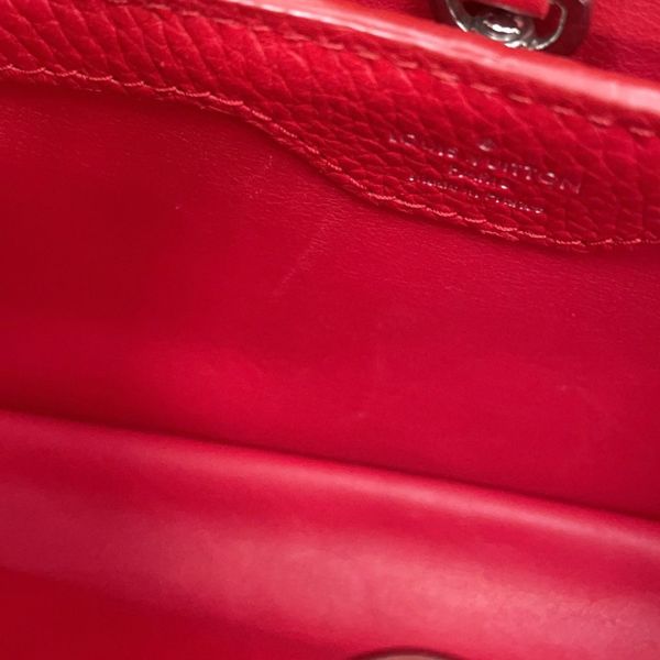 ルイヴィトン ハンドバッグ トリヨンレザー カプシーヌBB M94754 LOUIS VUITTON 2way レッド