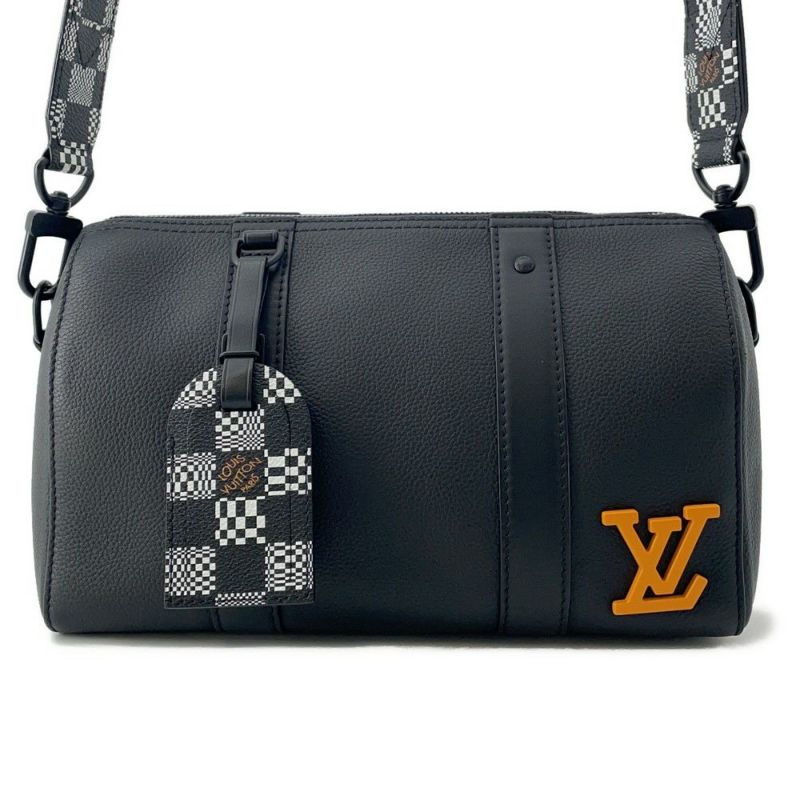 ルイヴィトン ショルダーバッグ ダミエ・ディストーテッド シティ・キーポル M57417 LOUIS VUITTON 黒 ブラック