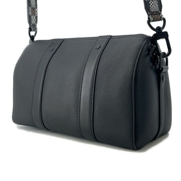 ルイヴィトン ショルダーバッグ ダミエ・ディストーテッド シティ・キーポル M57417 LOUIS VUITTON 黒 ブラック