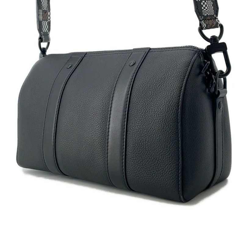 ルイヴィトン ショルダーバッグ ダミエ・ディストーテッド シティ・キーポル M57417 LOUIS VUITTON 黒 ブラック