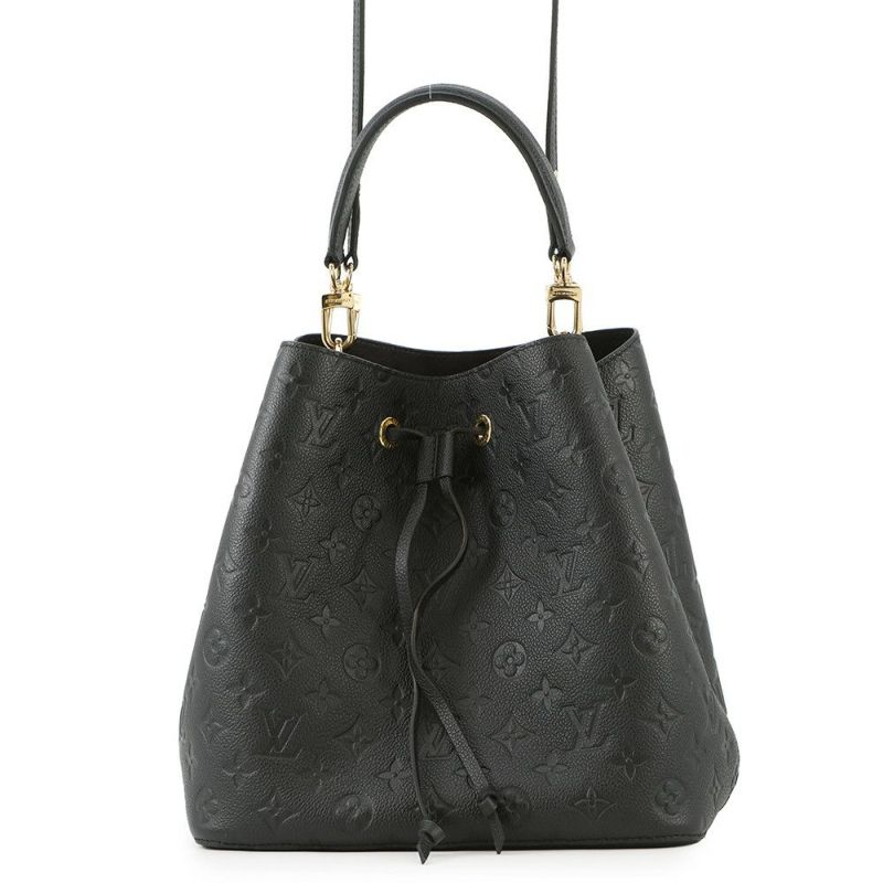 ルイヴィトン ハンドバッグ モノグラム・アンプラント ネオノエMM M45256 2WAYショルダーバッグ ブラック 黒