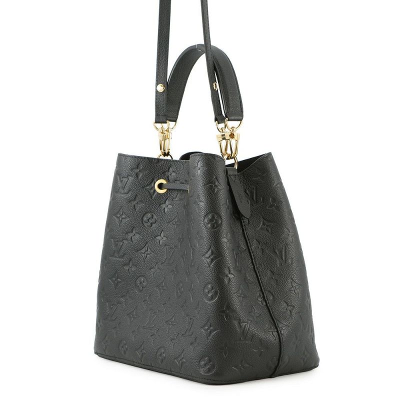 ルイヴィトン ハンドバッグ モノグラム・アンプラント ネオノエMM M45256 2WAYショルダーバッグ ブラック 黒