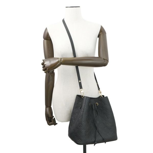 ルイヴィトン ハンドバッグ モノグラム・アンプラント ネオノエMM M45256 2WAYショルダーバッグ ブラック 黒