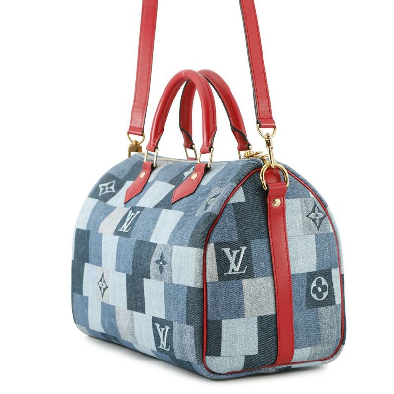 ルイヴィトン ハンドバッグ モノグラム・デニム スピーディ・バンドリエール 30 M45041 ヴィトン バッグ 2way ショルダーバッグ