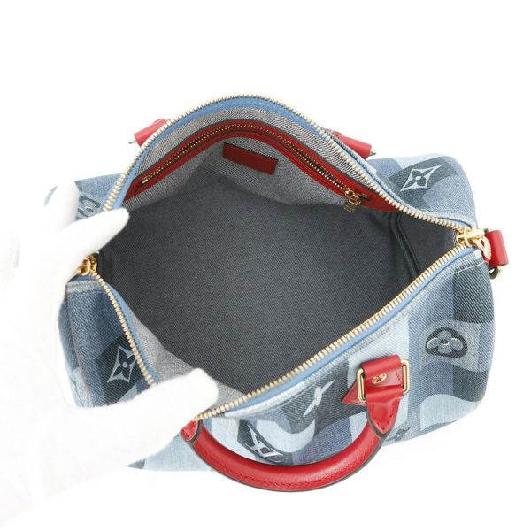 ルイヴィトン ハンドバッグ モノグラム・デニム スピーディ・バンドリエール 30 M45041 ヴィトン バッグ 2way ショルダーバッグ