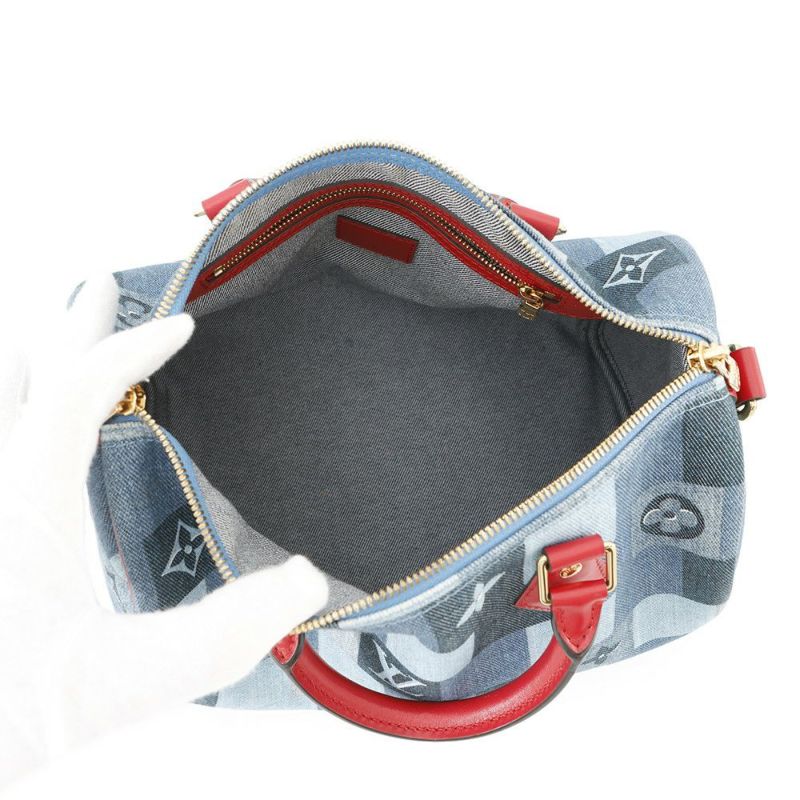 ルイヴィトン ハンドバッグ モノグラム・デニム スピーディ・バンドリエール 30 M45041 ヴィトン バッグ 2way ショルダーバッグ