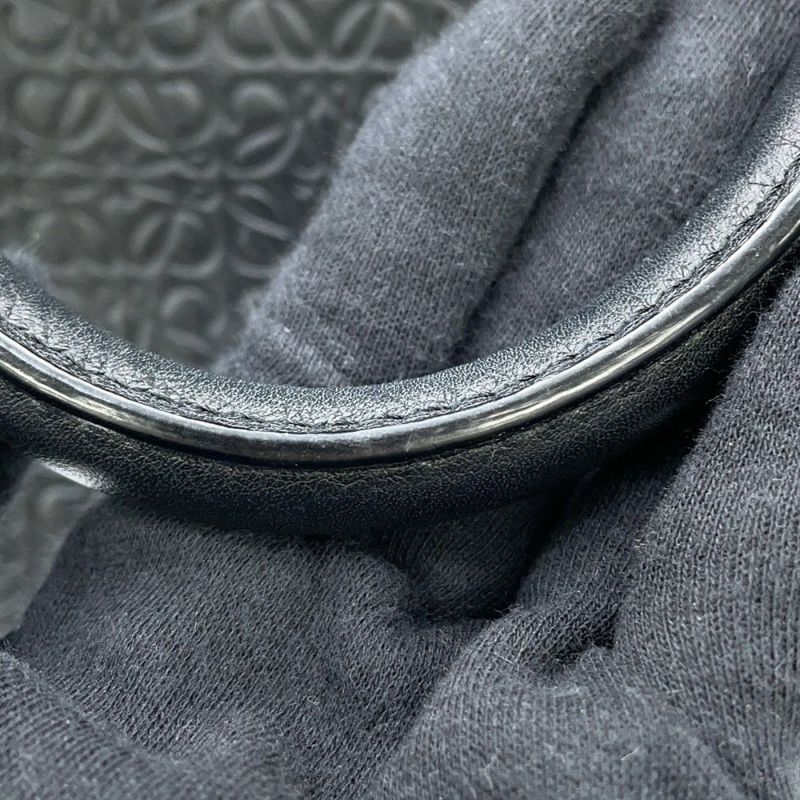 ロエベ ハンドバッグ リピートアナグラム アマソナ75 レザー 301.55.L03 LOEWE 2way 黒