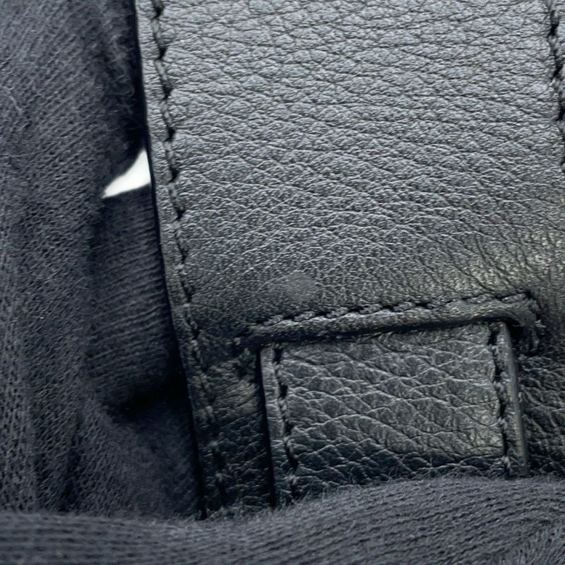 ロエベ ハンドバッグ リピートアナグラム アマソナ75 レザー 301.55.L03 LOEWE 2way 黒