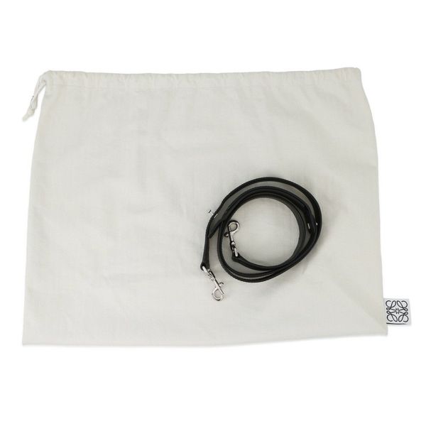 ロエベ ハンドバッグ リピートアナグラム アマソナ75 レザー 301.55.L03 LOEWE 2way 黒