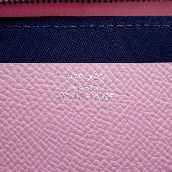 エルメス 長財布 ヌーヴォー・トゥー・ゴー・ジップ モーヴシルベストル/ライム/キュイーブル/マンダリン/シルバー金具 エプソン/スイフト B刻印