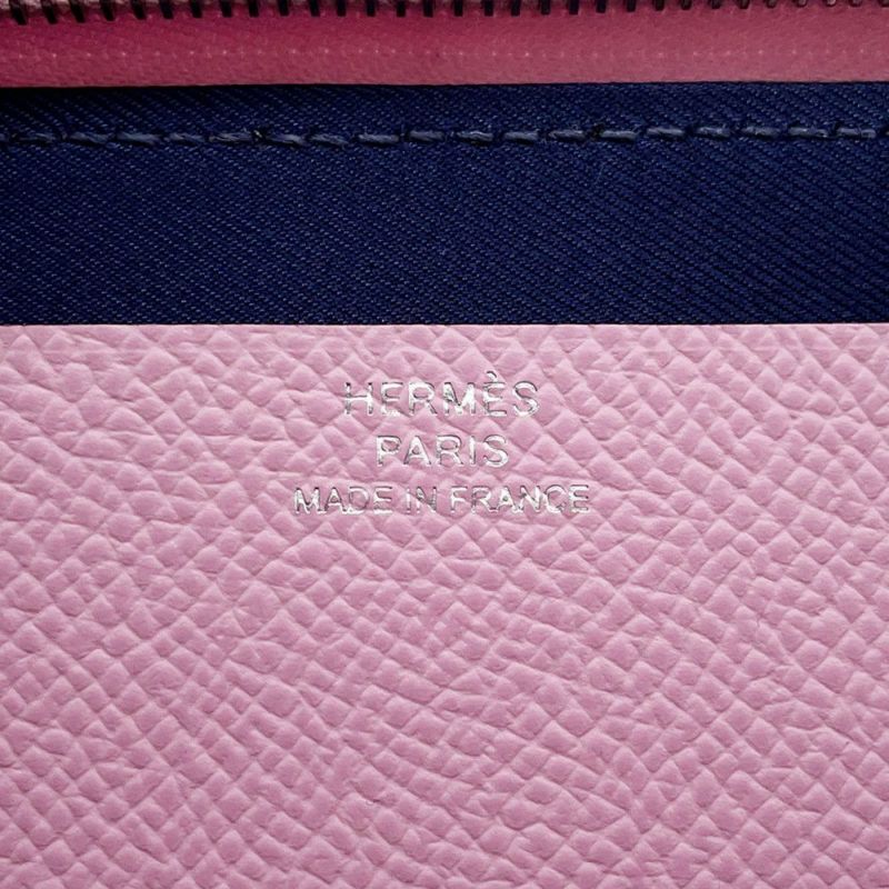 エルメス 長財布 ヌーヴォー・トゥー・ゴー・ジップ モーヴシルベストル/ライム/キュイーブル/マンダリン/シルバー金具 エプソン/スイフト B刻印