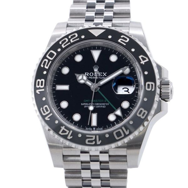 ロレックス GMTマスター2 ランダムシリアル ルーレット 126710GRNR ROLEX 腕時計 黒文字盤