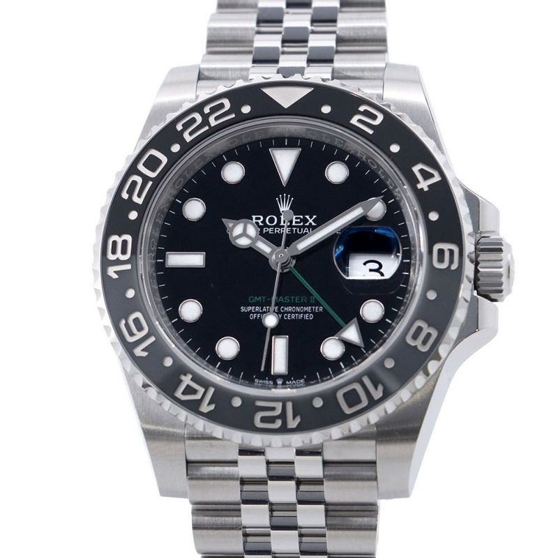 ロレックス GMTマスター2 ランダムシリアル ルーレット 126710GRNR ROLEX 腕時計 黒文字盤