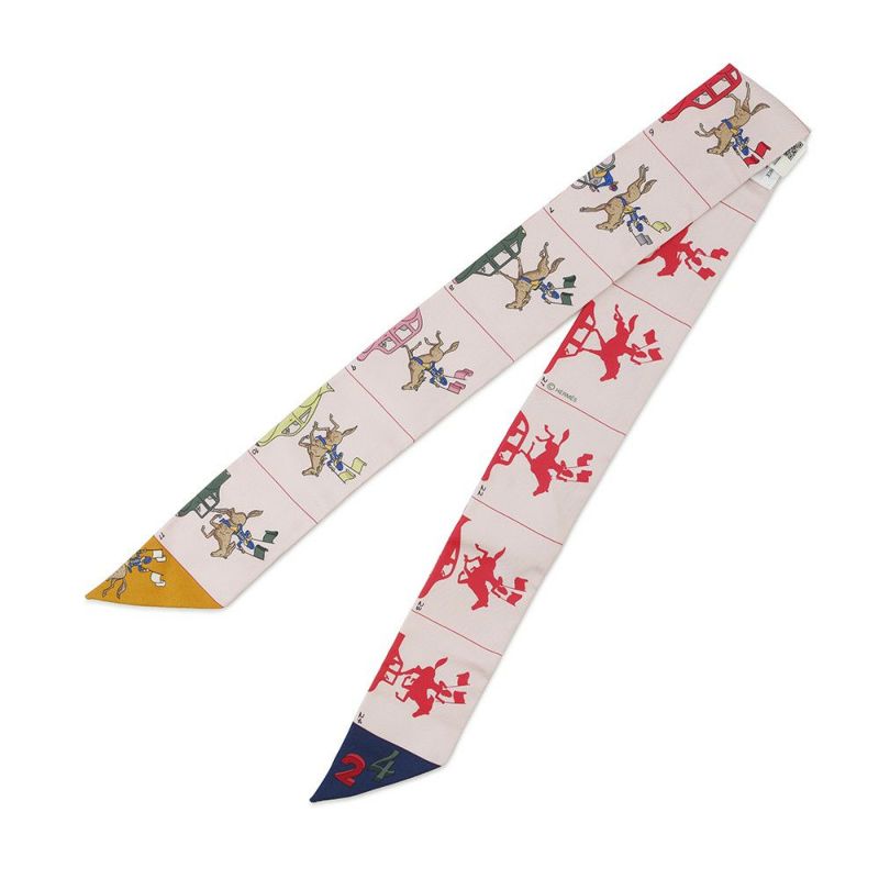 エルメス スカーフ ツイリー エルメス・パラード Hermes Parade HERMES シルク 2024秋冬