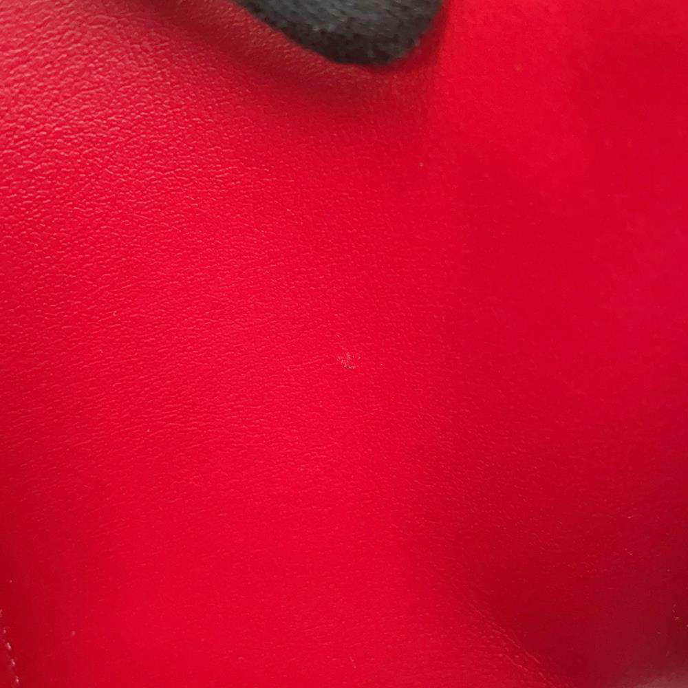 ルイヴィトン 三つ折り財布 ダミエ・エベヌ ポルトフォイユ・ヴィクトリーヌ N41659 LOUIS VUITTON レッド