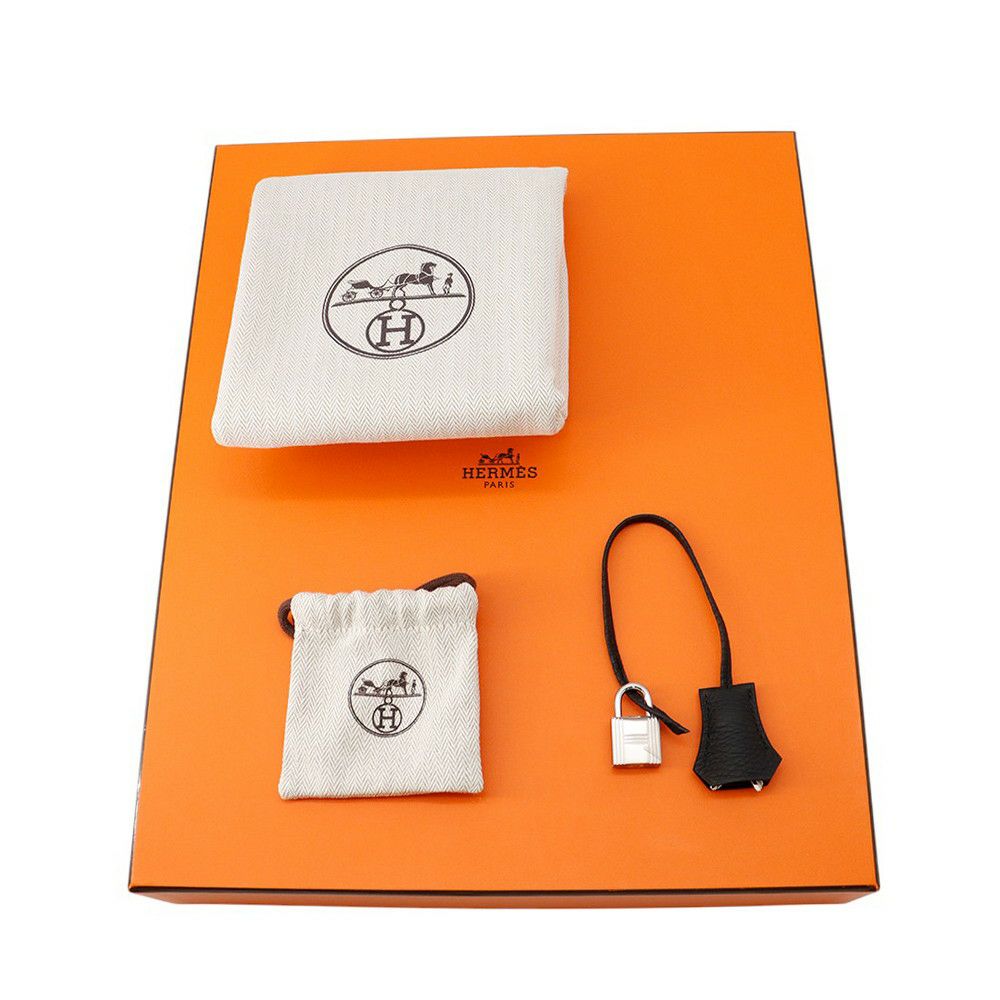 エルメス バーキン30 ブラック/シルバー金具 トゴ W刻印 HERMES Birkin ハンドバッグ 黒