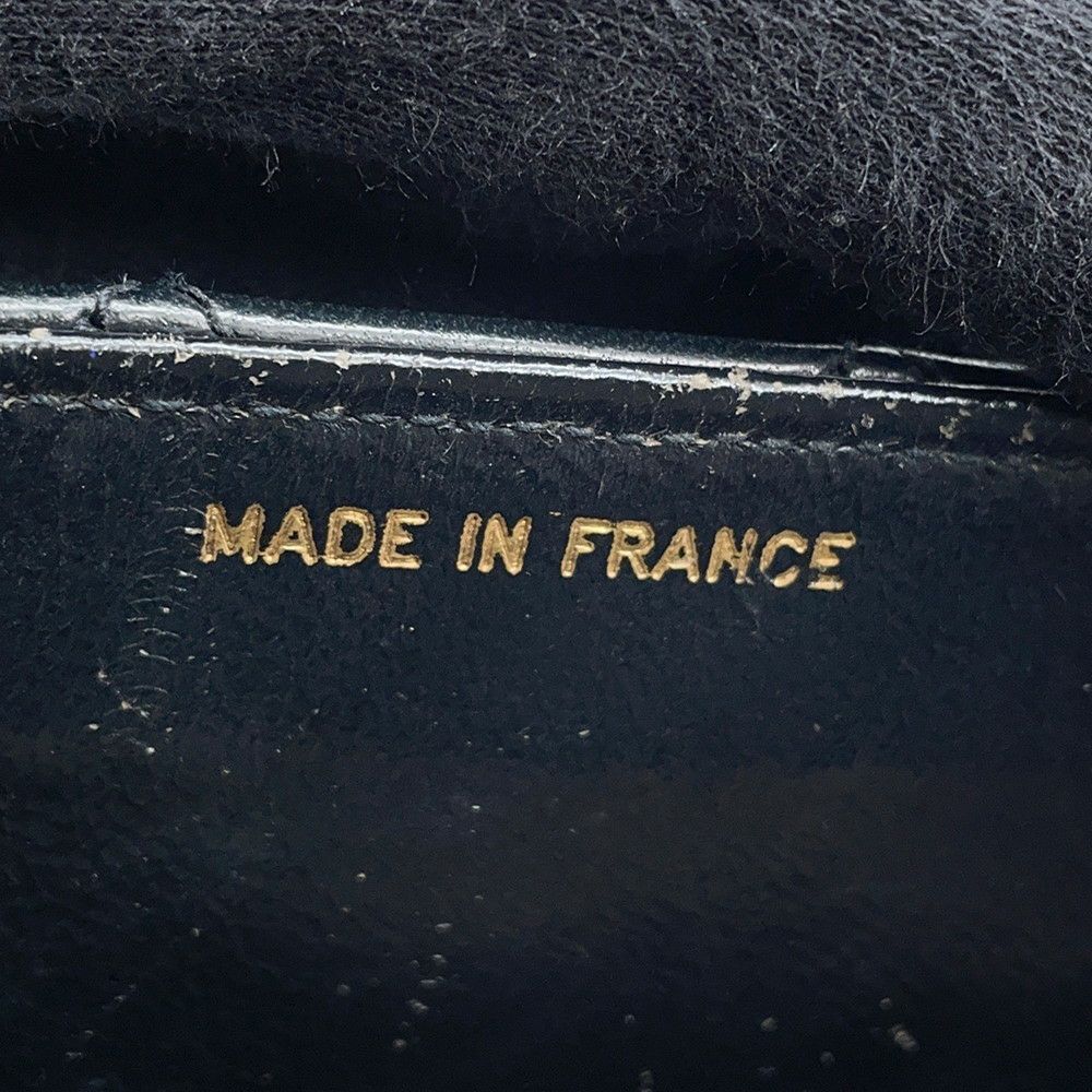 シャネル チェーンショルダーバッグ ミニ マトラッセ18 ココマーク ラムスキン CHANEL 黒