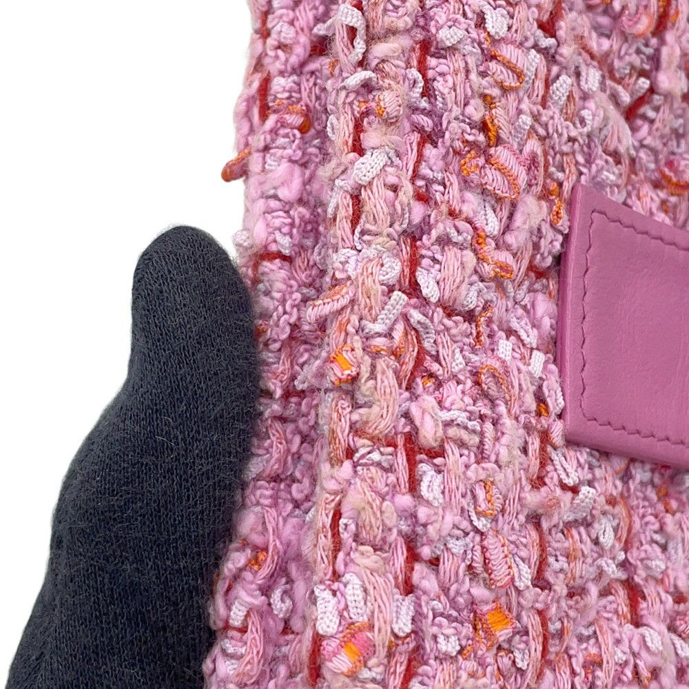 シャネル ボディバッグ ココマーク マトラッセ チェーンベルトバッグ ツイード CHANEL