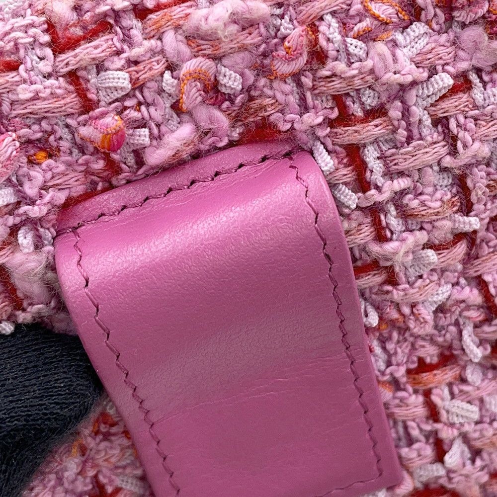 シャネル ボディバッグ ココマーク マトラッセ チェーンベルトバッグ ツイード CHANEL