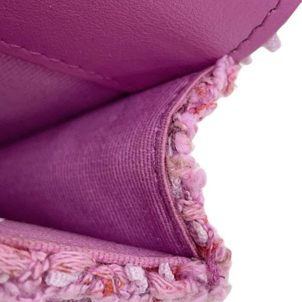 シャネル ボディバッグ ココマーク マトラッセ チェーンベルトバッグ ツイード CHANEL