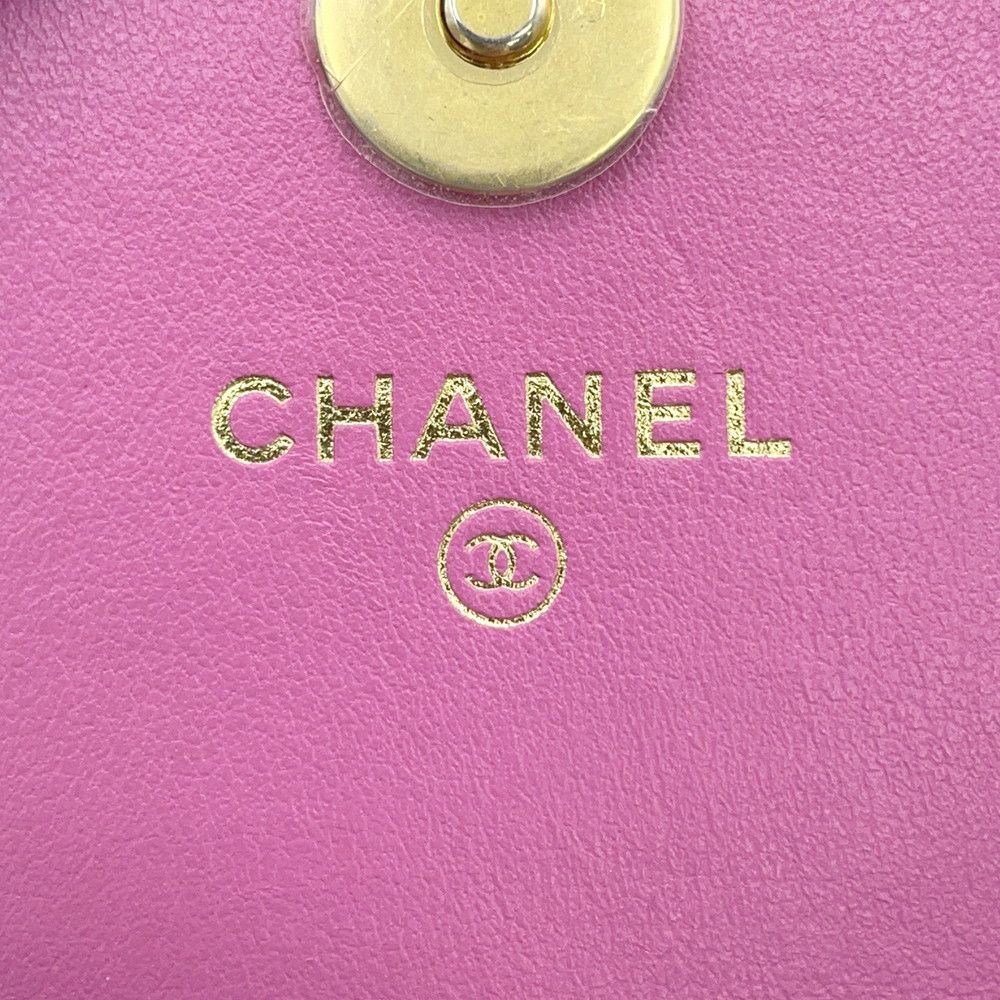 シャネル ボディバッグ ココマーク マトラッセ チェーンベルトバッグ ツイード CHANEL