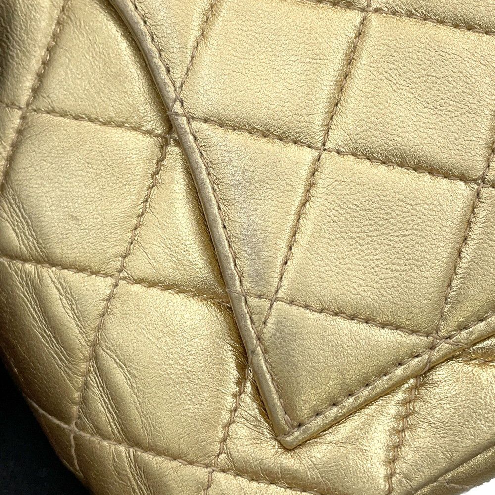 シャネル チェーンショルダーバッグ ミニ マトラッセ18 ココマーク ラムスキン CHANEL A35200