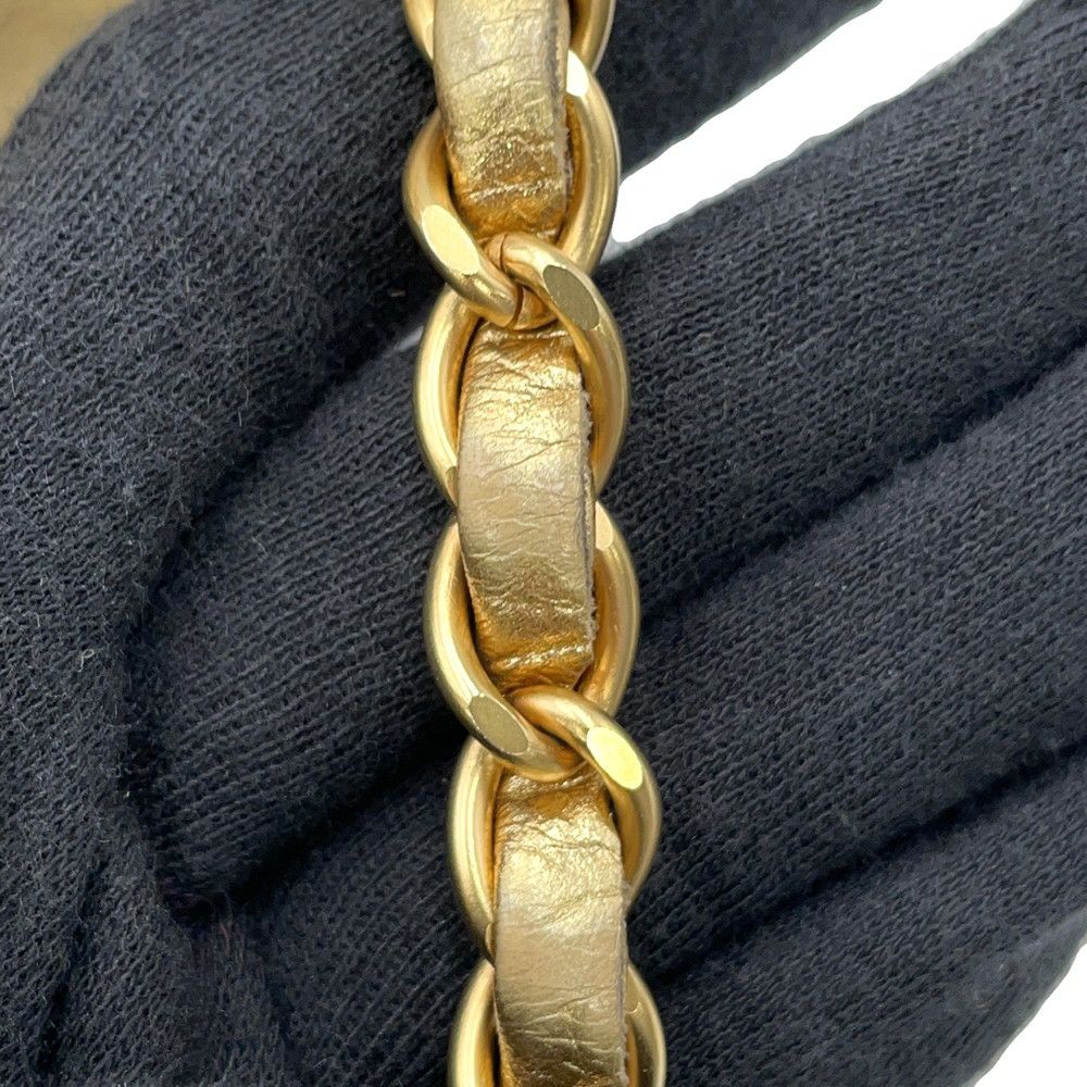 シャネル チェーンショルダーバッグ ミニ マトラッセ18 ココマーク ラムスキン CHANEL A35200