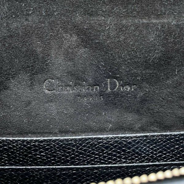 クリスチャン・ディオール ボディバッグ サドル レザー ロゴ Christian Dior バッグ ウエストポーチ 黒