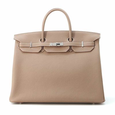 エルメス バーキン40 エトゥープ/シルバー金具 トゴ W刻印 HERMES Birkin ハンドバッグ |  中古・新品ブランド販売ギャラリーレア公式通販